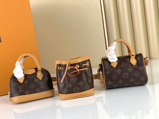 LV Kit - Nano Alma Bag + Nano Noé Bag + Nano Speedy Bag