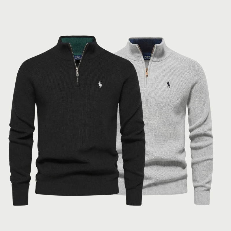 [BUY 1, GET 1 FREE] Ralph Lauren Classic Knit Half-Zip Sweater