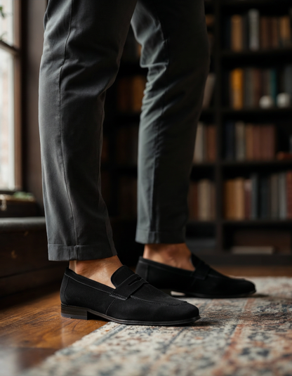 All Store Suede Penny Loafers
