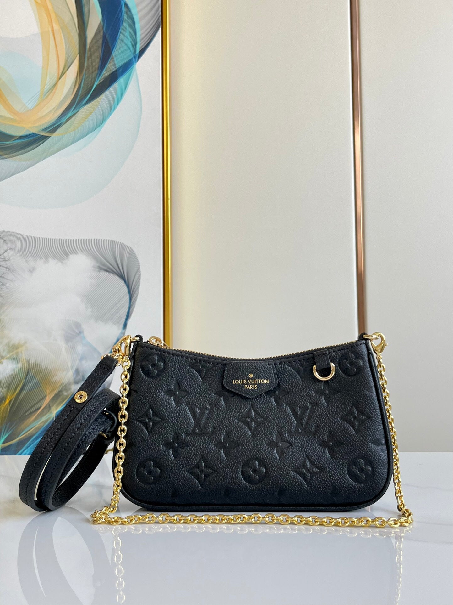 Louis Vuitton Multi Pochette Accessoires Empreinte Noir