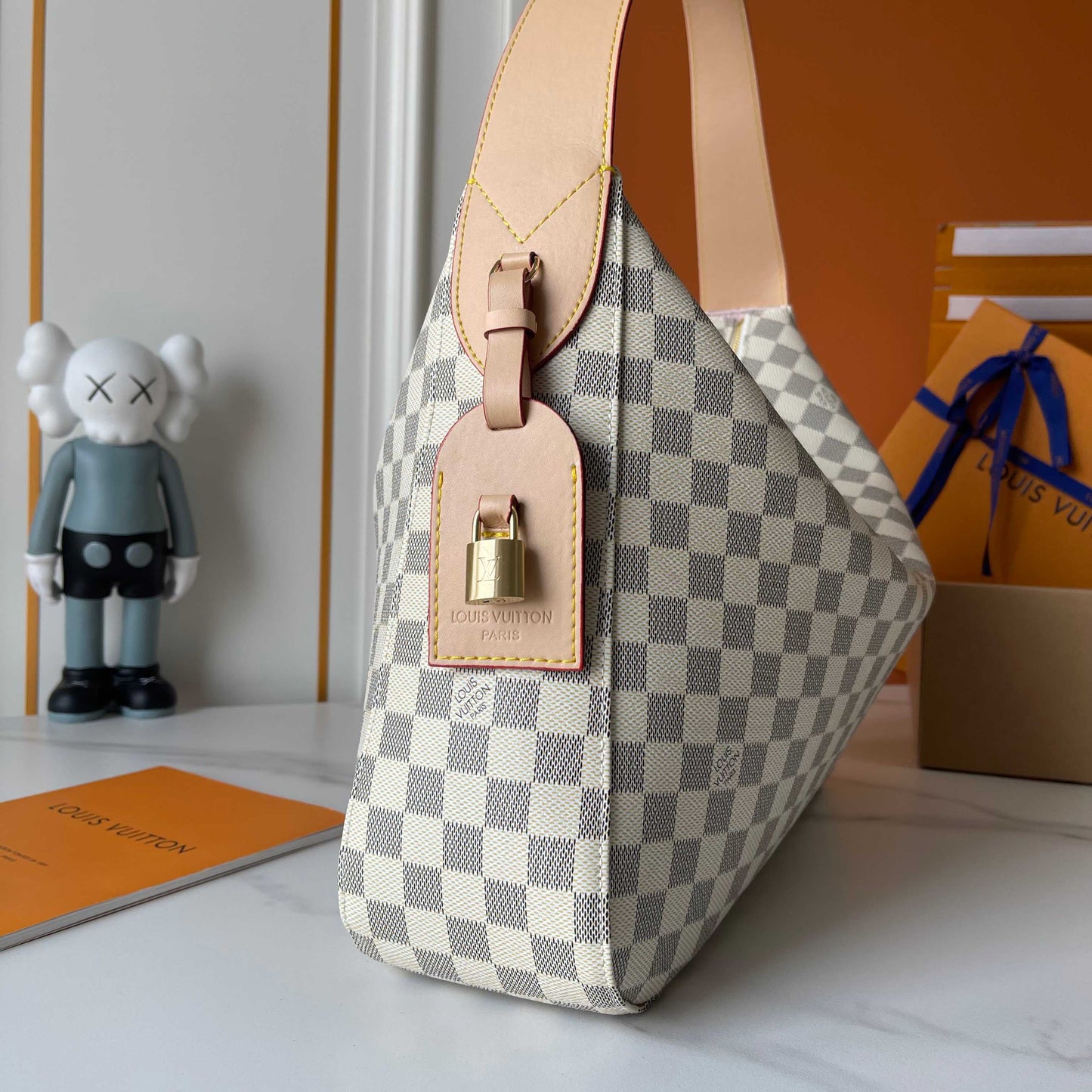 LV Damier Azur MM Slouchy